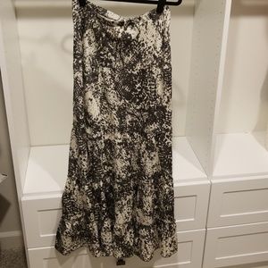 CABI Flared Ruffle Maxi Skirt